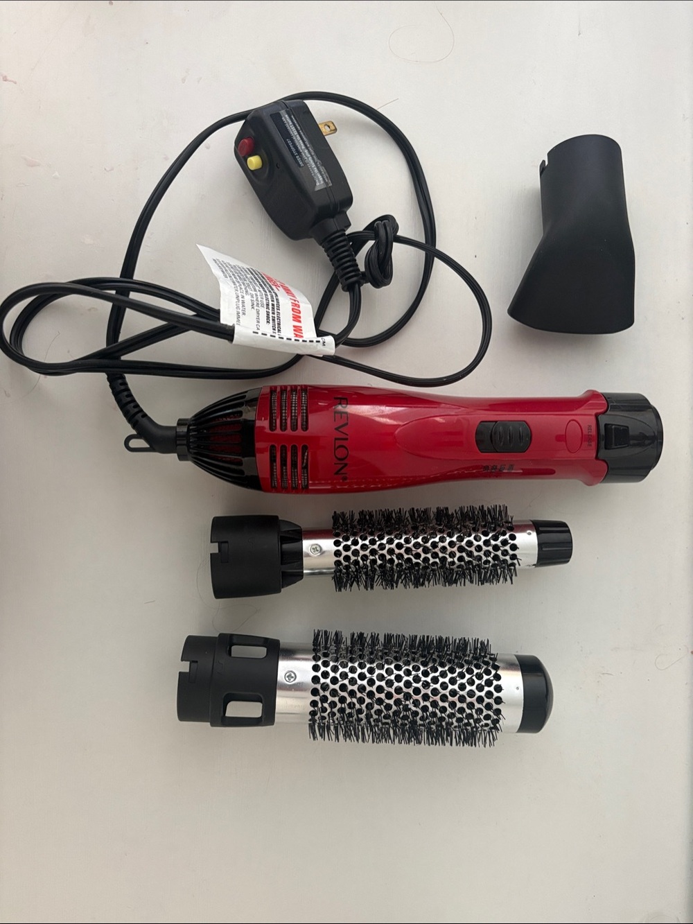 Revlon Red Hot Air Brush with 2 Round Brush Barrels